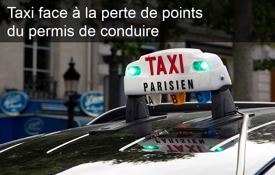 les chauffeurs de taxi face à la perte de points du permis